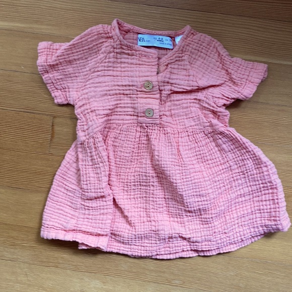 Zara Baby gauze dress 6-9 months - Picture 1 of 3